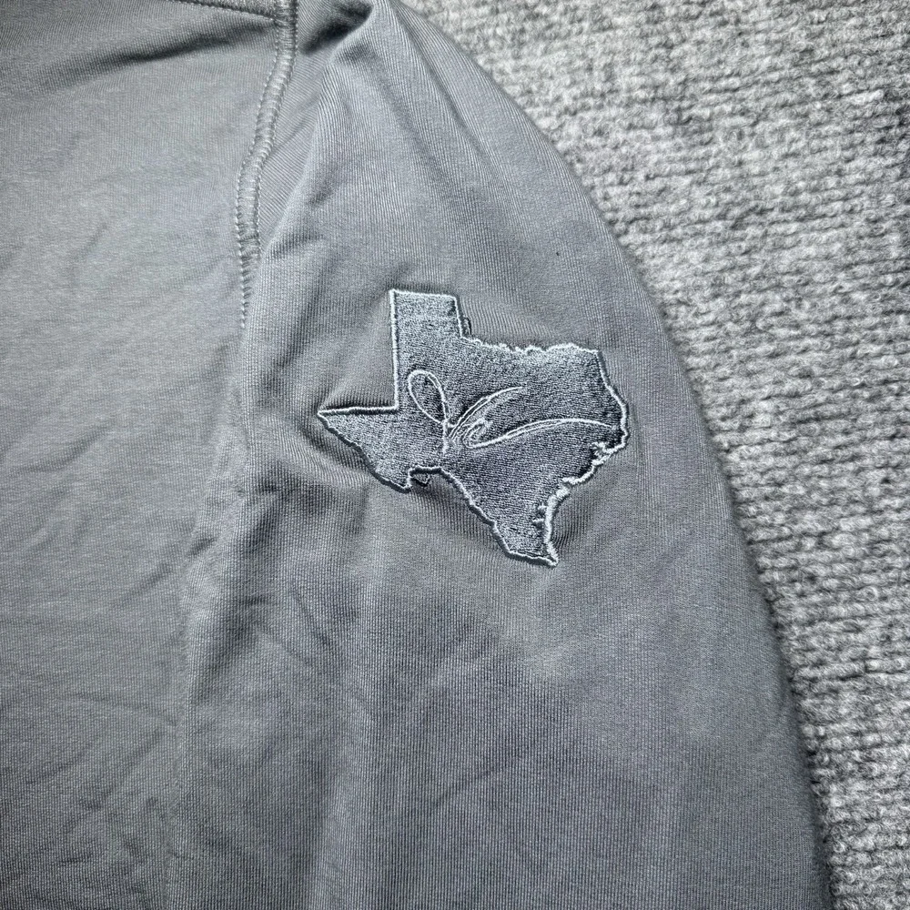 Travis Mathew Newport 1/4 Zip Fleece Mens Large Shade Gray Golf Embroidered NEW - Picture 4 of 14